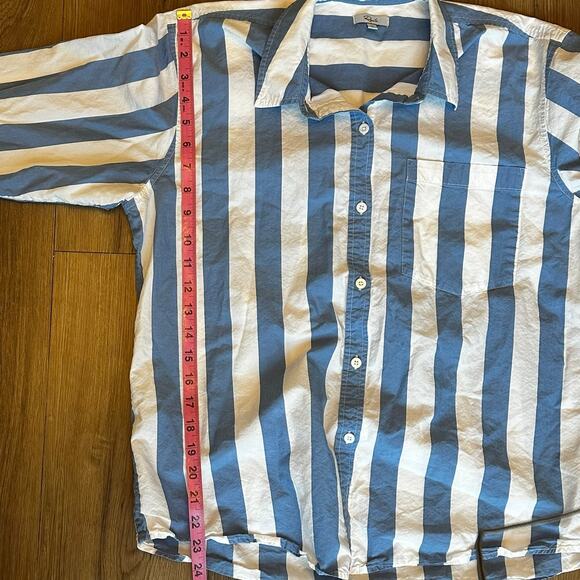 Rails Arlo Rue Stripe Blue & White Button-Up Shirt Women’s Size M - Picture 8 of 9